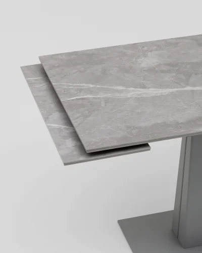 Стол Арнон 120-180/80/76, столешница МДФ16/керамика Larka grey УТ000040449 Stool Group столешница серая из керамика фото 4