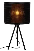 Настольная лампа Tagalog 21529/26/30 Lucide чёрная 1 лампа, основание чёрное металл в стиле скандинавский 