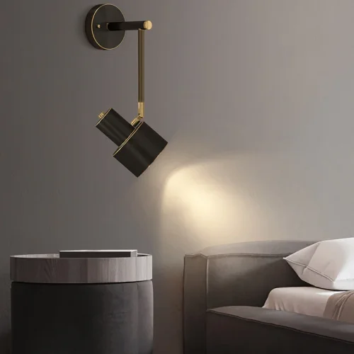 Настенный светильник INGDIS Black 208267-23 ImperiumLoft белый на 1 лампу, основание чёрное в стиле современный фото 11