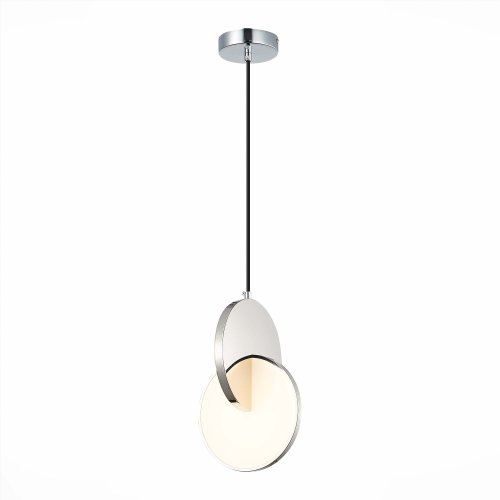 Светильник подвесной LED Eclisse SL6107.113.01 ST-Luce белый 1 лампа, основание хром в стиле современный 