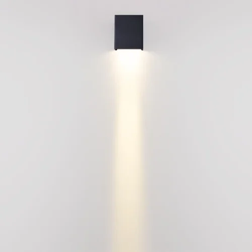 Настенный светильник ЛЕД уличный Эрроу (Arrow) 7188/5WL Odeon Light уличный IP65 чёрный на 1 лампу, плафон чёрный в стиле хай-тек ЛЕД фото 4