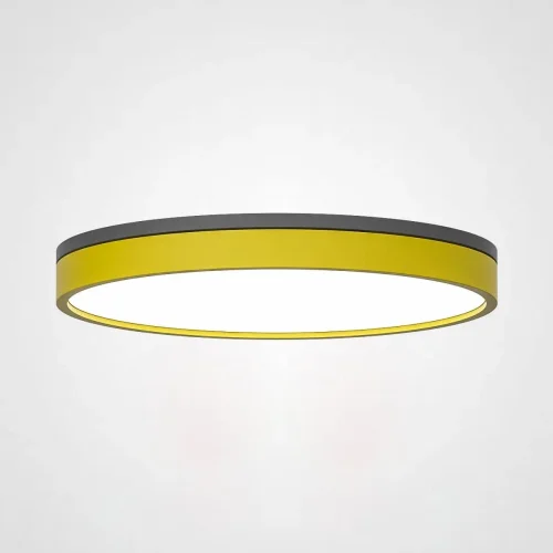 Светильник потолочный KIER D50 Yellow 181030-26 ImperiumLoft белый 1 лампа, основание жёлтое в стиле современный скандинавский 