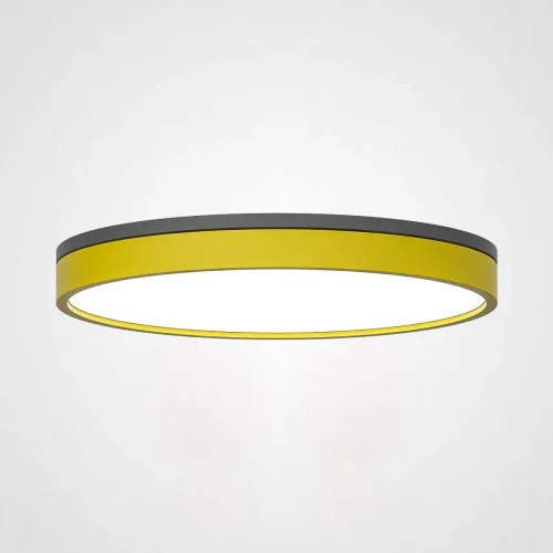 Светильник потолочный KIER D50 Yellow 181030-26 ImperiumLoft белый на 1 лампу, основание жёлтое в стиле современный скандинавский 
