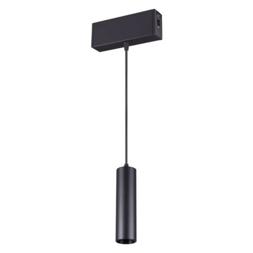 Светильник подвесной модульный LED Ratio 358123 Novotech чёрный 1 лампа, основание чёрное в стиле современный хай-тек трубочки
