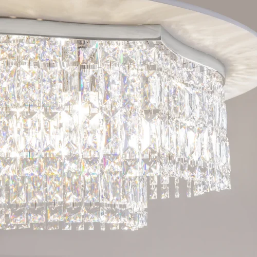 Люстра потолочная Dune DIA005CL-10CH Maytoni прозрачная на 10 ламп, основание хром в стиле классический фото 5