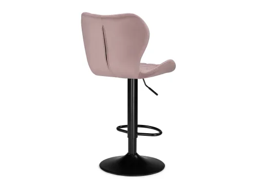 Барный стул Porch pink / black 15724 Woodville, розовый/велюр, ножки/металл/чёрный, размеры - *1080***460*490 фото 4