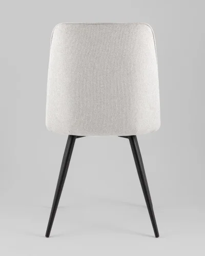 Стул Hedd, серый, сиденье УТ000040531 Stool Group, серый/рогожка, ножки/металл/чёрный, размеры - *855**** фото 5