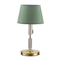 Настольная лампа London 4887/1T Odeon Light зелёная 1 лампа, основание бронзовое металл в стиле классика 