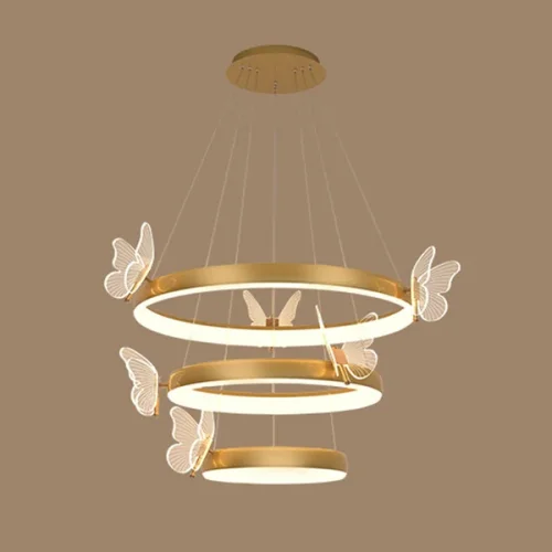 Люстра подвесная BABETTA D A D60 Brass 219656-23 ImperiumLoft прозрачная на 4 лампы, основание латунь в стиле современный арт-деко  фото 8