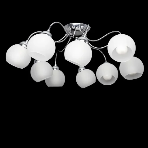 Люстра потолочная Лучиана CL147191 Citilux белая на 9 ламп, основание хром в стиле современный шар фото 2