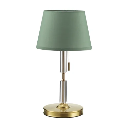Настольная лампа London 4887/1T Odeon Light зелёная 1 лампа, основание бронзовое металл в стиле классический 