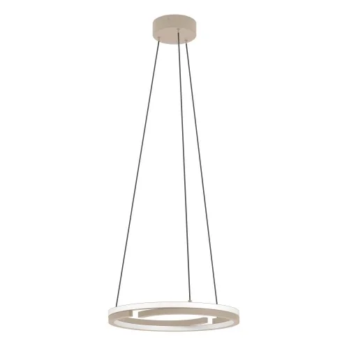 Светильник подвесной LED Mezzomonte 901824 Eglo бежевый на 1 лампу, основание бежевое в стиле современный хай-тек кольца Светильник подвесной LED Mezzomonte 901824 Eglo бежевый на 1 лампу, основание бежевое в стиле современный хай-тек кольца
