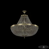 Люстра подвесная 19051/H1/90IV G C1 Bohemia Ivele Crystal прозрачная на 26 ламп, основание золотое в стиле классика sp