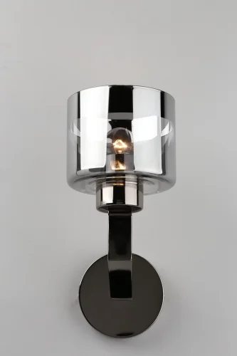 Бра Lizzano OML-88901-01 Omnilux серый прозрачный на 1 лампа, основание хром в стиле классический 