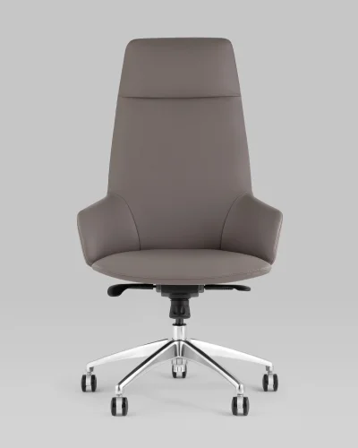 Кресло руководителя TopChairs Bow, серый УТ000038540 Stool Group, /, ножки//хром, размеры - ****700*640 фото 7