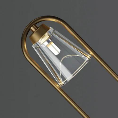 Настольная лампа ADRIELL TAB Gold 212697-23 ImperiumLoft прозрачная на 1 лампу, основание золотое металл в стиле современный фото 5