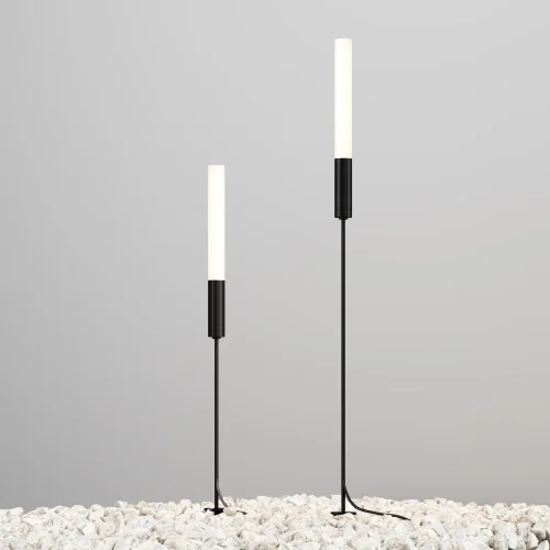 Парковый светильник LED Flare O487FL-L3GF3K Maytoni уличный IP графит на 1 лампу, плафон белый в стиле современный хай-тек LED фото 6