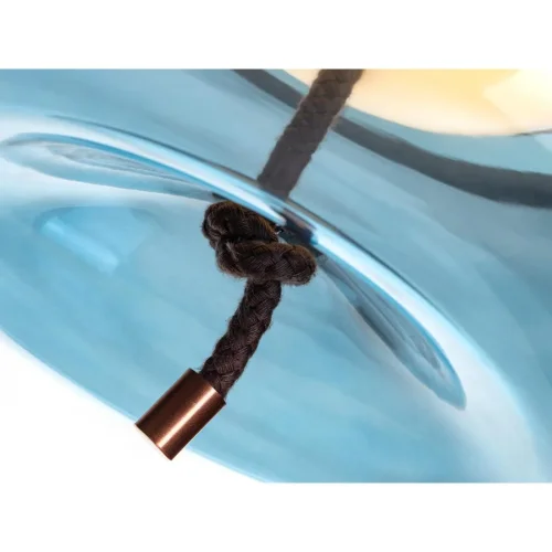 Светильник подвесной LED Knot 8133-D LOFT IT голубой 1 лампа, основание медь в стиле современный выдувное фото 2