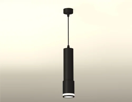 Светильник подвесной XP7422021 Ambrella light серый чёрный 1 лампа, основание чёрное в стиле хай-тек современный трубочки фото 2