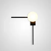 Бра Linge 178014-26 ImperiumLoft белый 1 лампа, основание чёрное в стиле современный молекула шар
