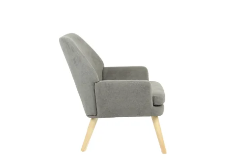 Кресло Харви серый, деревянные ножки УТ000040118 Stool Group, серый/шенилл, ножки/массив гевеи/бежевый, размеры - *825****мм фото 3