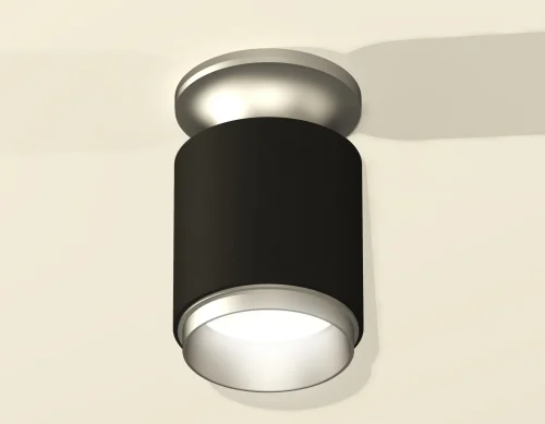 Светильник накладной Techno spot XS6302141 Ambrella light чёрный 1 лампа, основание серебряное в стиле современный круглый фото 3