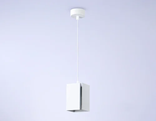 Светильник подвесной TN5122 Ambrella light белый 1 лампа, основание белое в стиле хай-тек современный  фото 3