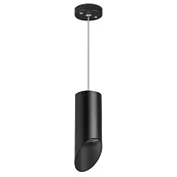 Светильник подвесной Rullo RP43737 Lightstar чёрный 1 лампа, основание чёрное в стиле модерн хай-тек трубочки