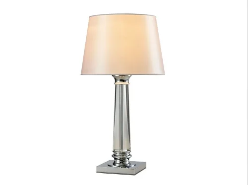 Настольная лампа 7901/T Newport белая 1 лампа, основание хром металл в стиле современный  фото 2