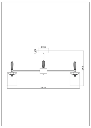 Люстра потолочная Waverley A4102PL-8PB Arte Lamp белая на 8 ламп, основание медь в стиле современный фото 6 Люстра потолочная Waverley A4102PL-8PB Arte Lamp белая на 8 ламп, основание медь в стиле современный фото 6