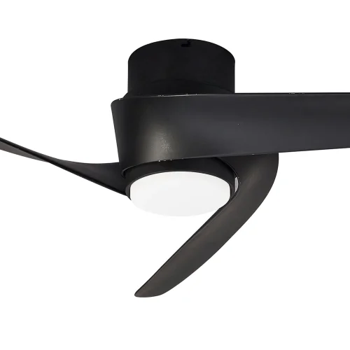 Люстра c вентилятором LED Groenland 8709 Mantra чёрная на 1 лампу, основание чёрное в стиле современный с пультом фото 3