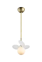 Светильник подвесной Matisse 10008/1P white LOFT IT белый разноцветный 1 лампа, основание золотое в стиле современный шар