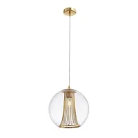 Светильник подвесной Funnel 2880-1P Favourite прозрачный 1 лампа, основание золотое в стиле современный 
