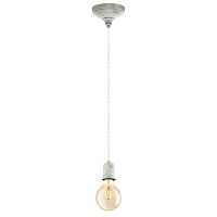 Светильник подвесной лофт Yorth 32533 Eglo без плафона 1 лампа, основание серое белое в стиле лофт современный 