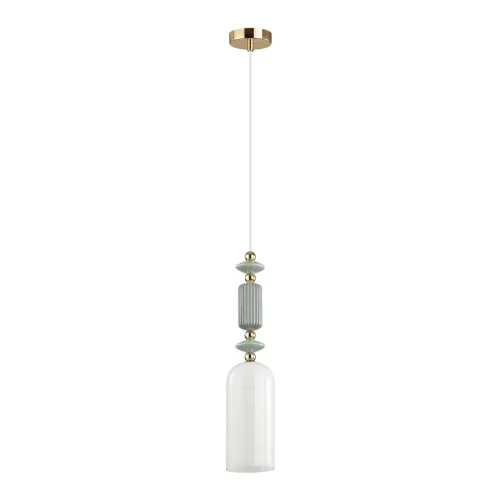Светильник подвесной Candy 4861/1A Odeon Light белый 1 лампа, основание золотое в стиле классический  фото 3