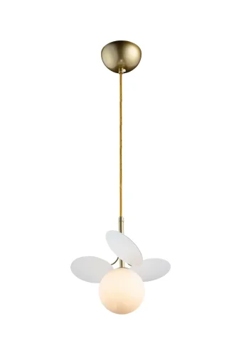 Светильник подвесной Matisse 10008/1P white LOFT IT разноцветный белый 1 лампа, основание золотое в стиле современный шар