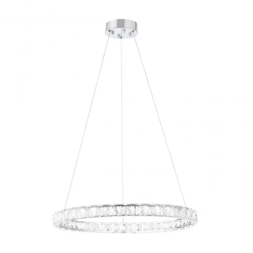 Люстра подвесная LED с пультом AM-Venezia 311311/D600 NI Arte Milano прозрачная на 1 лампу, основание никель в стиле современный кольца с пультом фото 13