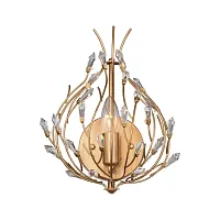 Бра Batun 2020-1W Favourite золотой прозрачный 1 лампа, основание золотое в стиле кантри 