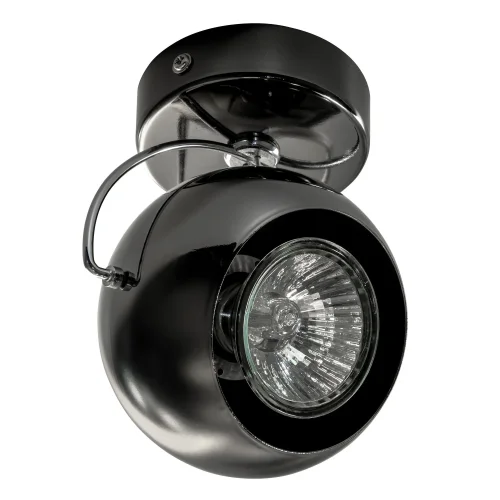 Светильник накладной Occhio Fabi 110588 Lightstar чёрный 1 лампа, основание чёрное в стиле хай-тек круглый