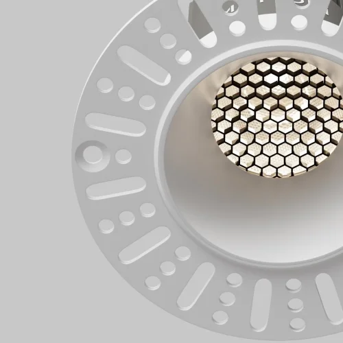 Светильник точечный LED Dip DL124-10W-4K-TRS-W Maytoni белый на 1 лампу, основание белое в стиле современный хай-тек круглый для затирки фото 12