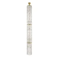 Люстра хрустальная каскадная столб Lazio E 1.9.25.501 G Arti Lampadari прозрачная без плафона на 15 ламп, основание золотое в стиле классический 