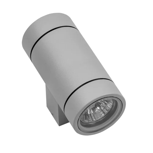 Настенный светильник Paro 351609 Lightstar уличный IP65 серый 2 лампы, плафон серый в стиле хай-тек GU10