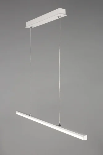Светильник подвесной LED OML-24503-18 Omnilux белый 1 лампа, основание белое в стиле хай-тек линейный фото 3
