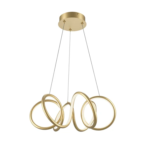 Люстра подвесная LED Curve MOD241PL-L60BSK Maytoni латунь на 1 лампу, основание латунь в стиле современный хай-тек 