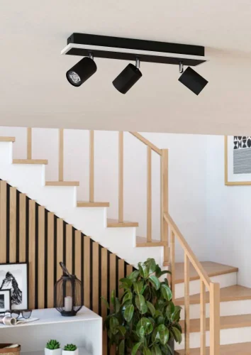 Спот с 3 лампами LED Rimbocchi 901636 Eglo чёрный LED в стиле современный фото 5 Спот с 3 лампами LED Rimbocchi 901636 Eglo чёрный LED в стиле современный фото 5