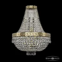 Бра 19271B/H1/35IV G Bohemia Ivele Crystal прозрачный 4 лампы, основание золотое в стиле классика sp