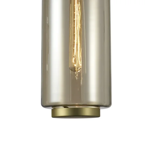 Светильник подвесной лофт JARRAS 6198 Mantra прозрачный бежевый 1 лампа, основание бронзовое в стиле лофт  фото 4