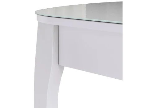Стеклянный стол Экстра 2 белый / белый 505334 Woodville столешница белая из стекло фото 7