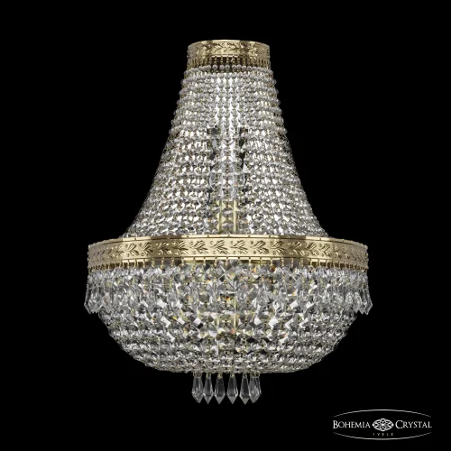 Бра 19271B/H1/35IV G Bohemia Ivele Crystal прозрачный на 4 лампы, основание золотое в стиле классический sp