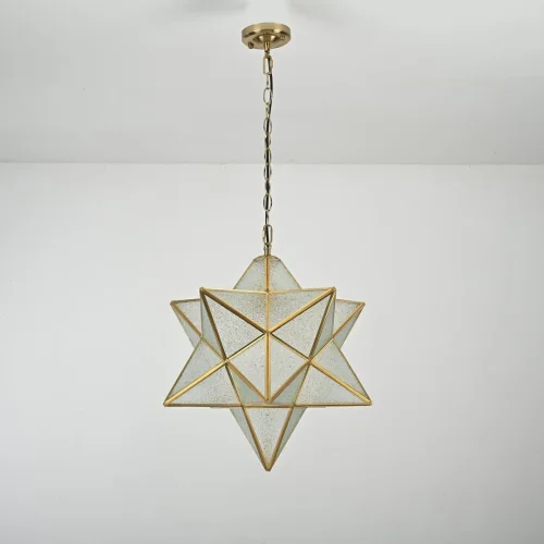 Светильник подвесной Effervescent 228945-22 ImperiumLoft прозрачный 1 лампа, основание золотое в стиле восточный винтаж  фото 3